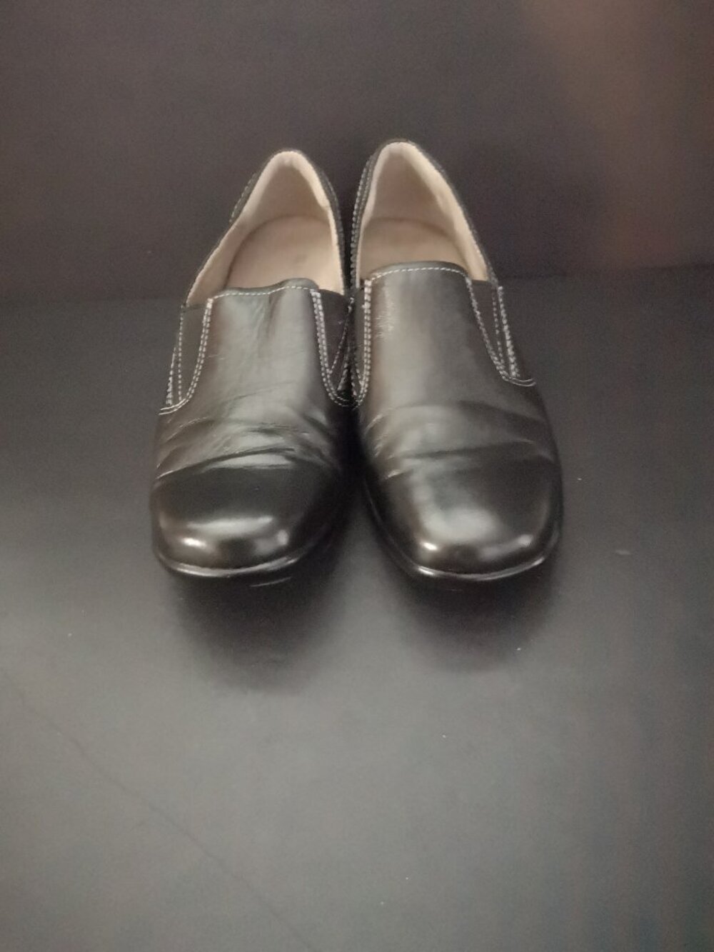 Naturalizer N5 Comfort Ladies Size 8.5M Black Leather Upper Black Winnie Loafers
